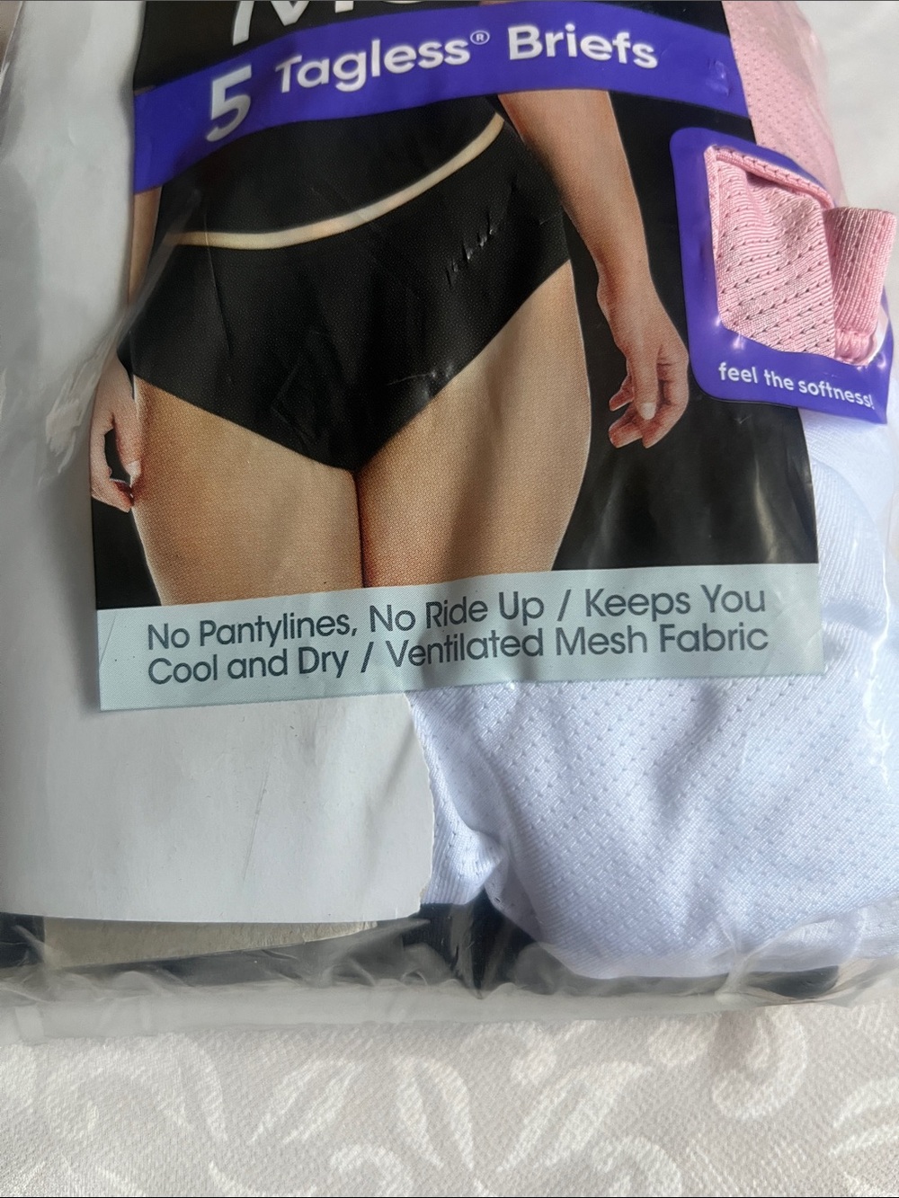 2/$25 NWT Hanes 5-Pack Mesh Tagless Briefs Multi Color Plus Size 11/3X - Picture 6 of 11